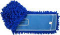 KLEEN HANDLER 48 Inch Microfiber Dust Mop, X-Large Washable Commercial, Sweeper, Janitorial Head Replacement, Push Mop Broom, Blue