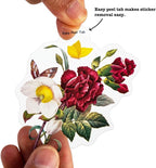 Knaid 100 Pieces Vintage Flower Stickers Set - Image 3