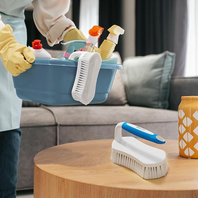 Amazer Scrub Brush for Cleaning Comfort Grip Shower Scrubber Flexible Stiff - Image 6