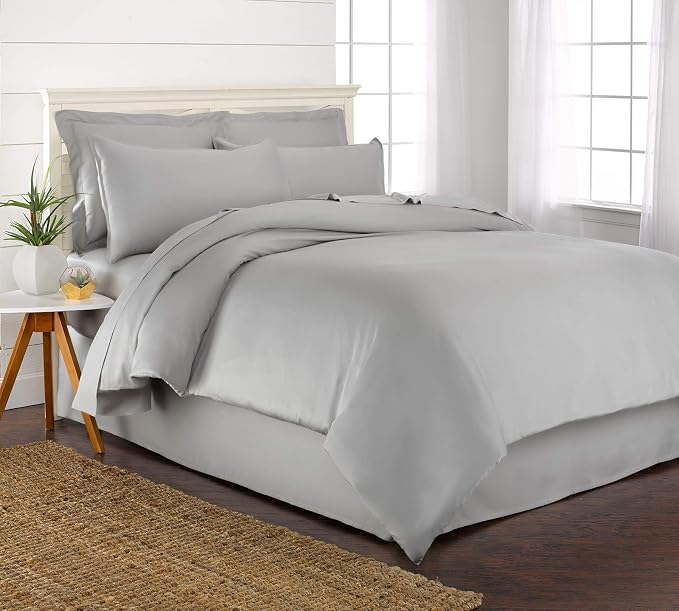 King Duvet Cover by Pure Bamboo, 3 Piece Set, Genuine 100% Organic Viscose by PureBamboo