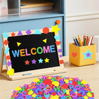 744Pcs Foam Stickers, 8Colors Foam Shape Letter Stickers - Image 5