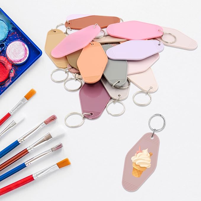 LOTMER 20/30/40/80 PCS Hotel Keychain Blank - Image 7