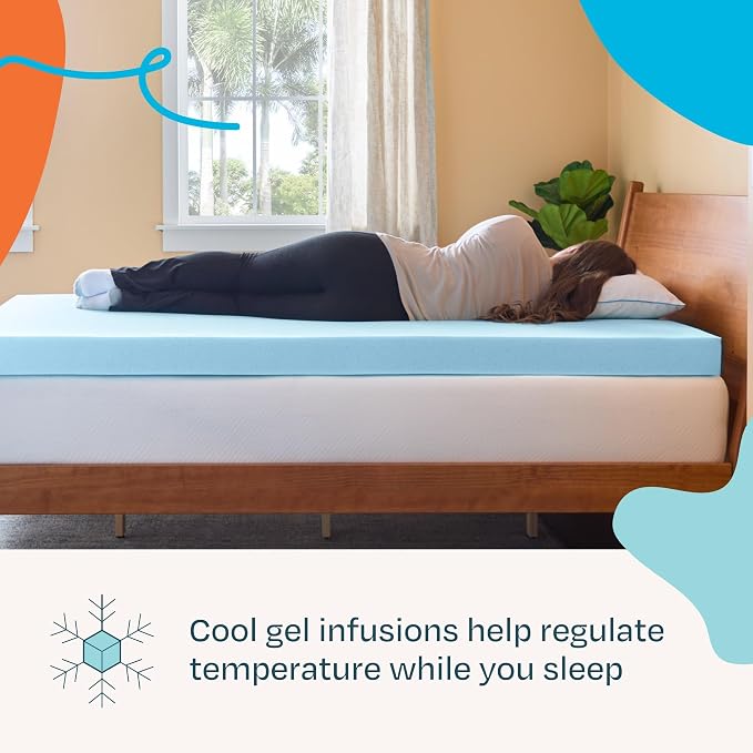 Linenspa Memory Foam Mattress Topper, King Size - Image 2