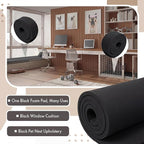 Amylove 1 Pack Polyurethane Foam 1/2" x 24" x 96" High Density Cushion - Image 5
