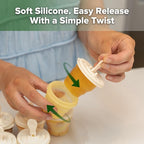haakaa Silicone Popsicle Molds for Kids, Collapsible Ice Pop Molds - Image 3