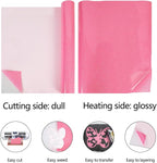 guangyintong Glow Glitter Pink Heat Transfer Vinyl HTV Rolls, HTV Vinyl - Image 5