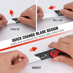 WORKPRO 2-in-1 Folding Knife/Utility Knife, Quick-Change Box Cutter - Image 6