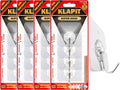 KLAPiT Super Hook - Heavy-Duty Adhesive Clear Wall Hooks, Holds Up to 11 lbs, Waterproof, No Damage, Easy Install on Tile, Wood, Stone, Glass & Metal - Made of Steel (Clear, 16pc)