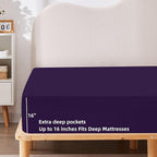 HBHLFZ Queen Fitted Sheet Only, Soft Breathable Bottom Sheet - Image 3