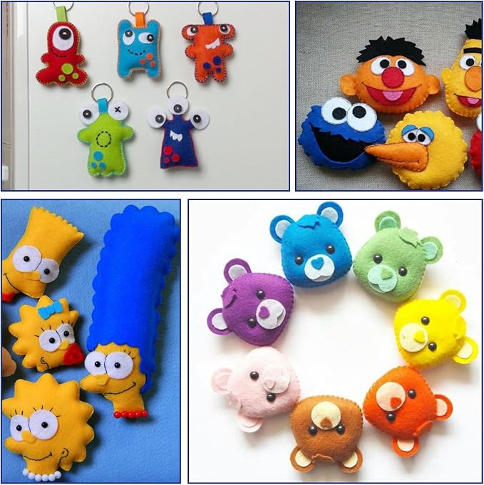10Pcs Felt Sheets Fabric, for Halloween Christmas, for DIY and Sewing Projects - Image 7