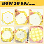 350 PCS Paper Piecing 1.5", Hexagon Quilting Templates - Image 4