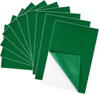 10PCS Green Self Adhesive Felt Fabric Sheets Sticky Felt Sheets by Bringsparkletoeverydaylife