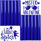 HTV Heat Transfer Vinyl, Dark Blue 12pcs 12" x 10" Iron-on Vinyl | Iron On Vinyl by Unknown