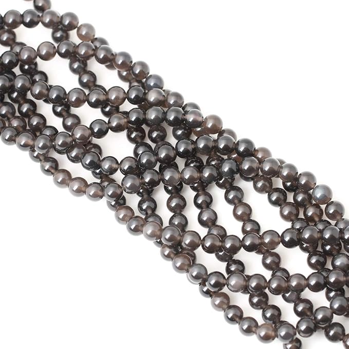 45PCS 8mm Natural Ice Obsidian Gemstone Round Loose Beads Crystal Energy Stone - Image 4