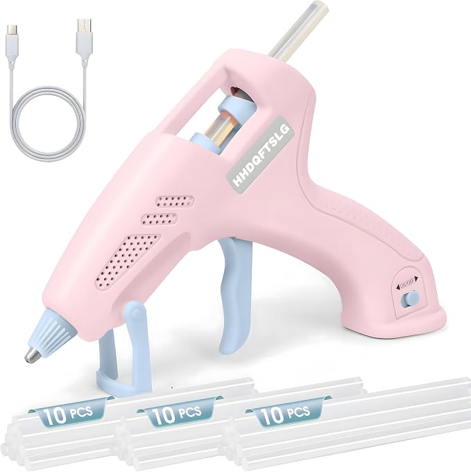 Cordless Hot Glue Gun, Fast Preheating by HHDQFTSLG