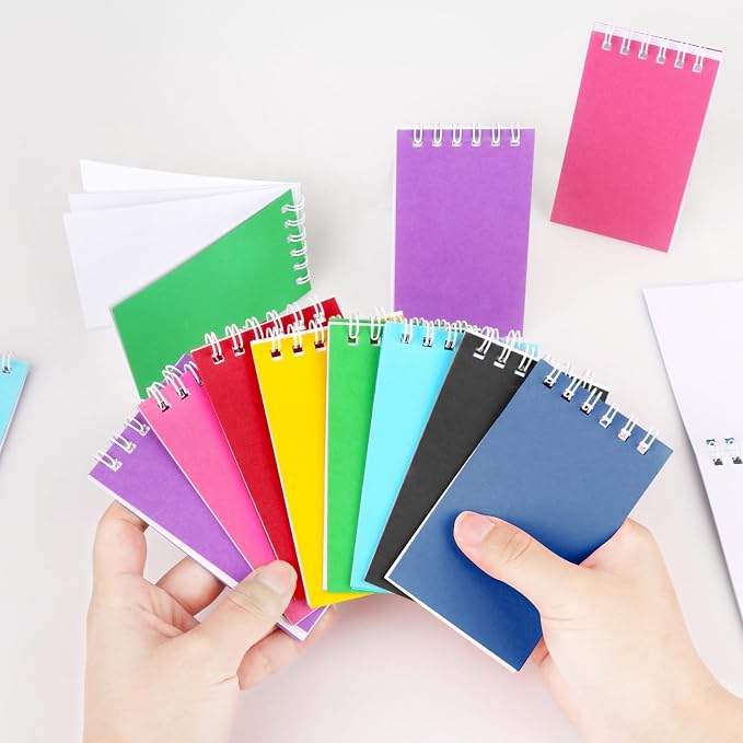 24 Pack Mini Notebooks for Kids Small Spiral Journal Notepads Party Favor | - Image 4