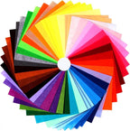45Pcs Felt Fabric Sheets 6 x 6 inches, 1mm Thick Felt Fabric Square by Gionfe