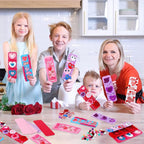 JULBEAR 36 Packs Valentine Foam DIY Bookmarks Craft Kit - Image 6