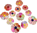 Esweny 12 Flower Stained Glass Mosaic Tiles - Image 8