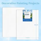 12x16 Canvas Panels 6 Pack, 100% Cotton Pre-Primed Canvas Boards - Image 2