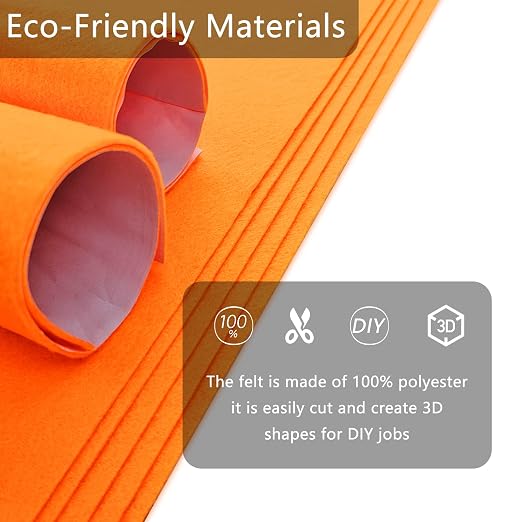 Jtnohx Self Adhesive Felt Sheets, 12 Pieces Felt Fabric - Image 5
