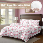 Nanko Full Size Comforter Set, Modern Romantic Bedroom Decor Bedding Sets in a - Image 2