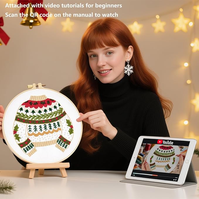 Crafmanoe Christmas Embroidery Kits - Image 3