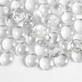 0.5lb Clear Glass Beads for Vases, Glass Pebbles by MBKHFLL