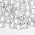 0.5lb Clear Glass Beads for Vases, Glass Pebbles by MBKHFLL