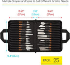 MEEDEN Artist Painting Knife Set: 25Pcs Assorted Stainless Steel Palette Knives - Image 2