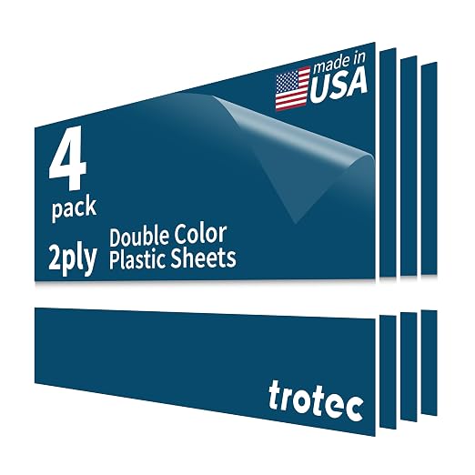 Trotec TroLase | 12"x20"x1/16", Guillotine | Made in USA by TrotecEngravingSupplies