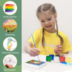 ESRICH Mini Canvas 40Pack 2.4x2.4inch, 2/5''Profile Art Primed Mini Canvases - Image 4
