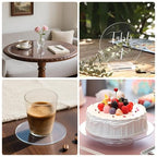 KINLINK 13in Plexiglass Sheets 1/8 inch Thick, 3mm Clear Circle PET Plastic - Image 5
