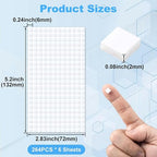 Joez Wonderful 6 Sheets Foam Adhesive Squares, Precut Squares Strips Foam Tape - Image 2
