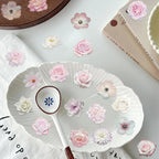 50Pcs Pink Flower Stickers for Kid Cartoon Aesthetic Sticker Bag Waterproof - Image 7