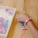 Melissa & Doug Created by Me! Heart Beads Wooden Bead Kit, 120+ Beads and 5 - Image 5