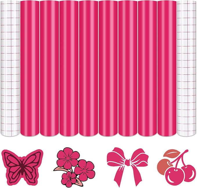 Tintnut Deep Ruby Permanent Vinyl 8 Sheets 12''x10'' Adhesive Vinyl | Solid by Tintnut