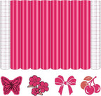 Tintnut Deep Ruby Permanent Vinyl 8 Sheets 12''x10'' Adhesive Vinyl | Solid by Tintnut