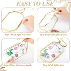 Qunclay 2 Pcs Double Glass Frame - Image 3