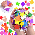 Coopay Foam Stickers Geometry Self-Adhesive Geometry Shapes Stickers Assorted - Image 5