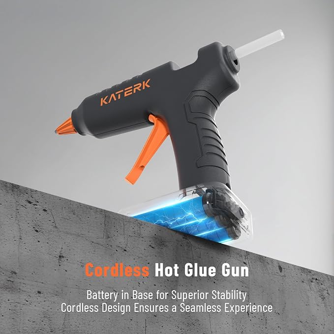 Katerk 12V Cordless Hot Glue Gun Kit - Image 2