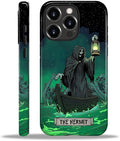 ZHEGAILIAN Case for iPhone 16 Pro Max, The Hermit Night Skull Durable by Home