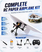 Rc Paper Airplane Motor Kit DIY Model Airplanes Launcher Construction Set - Image 4