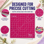 The Quilted Bear Rotating Cutting Mat 18" x 18" - Image 3