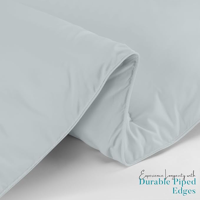 Utopia Bedding Queen Comforter Duvet Insert, Quilted Light Grey Comforter - Image 7