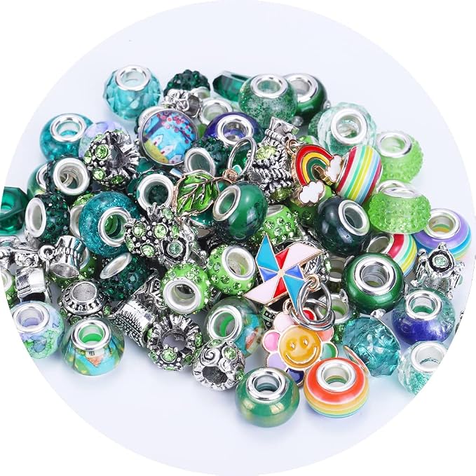 European Large Hole Spacer Charm Beads - Image 3