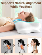 Cervical Neck Pillow for Pain Relief – Ergonomic Memory Foam Pillow for Side - Image 5