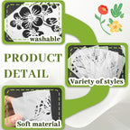18 Sheet Reusable Flower Stencils - Image 3