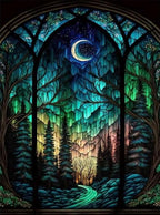 Starry Night Stamped Cross Stitch Kits by WUSARPLY
