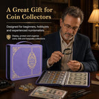 Coin Collection Book Holder for Collectors, 200 Pockets Collecting Album& 30 - Image 8